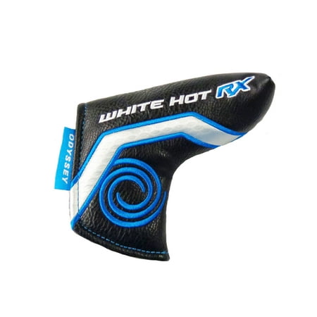 - NEW Odyssey White Hot RX Black/Silver/Blue Blade Putter Headcover