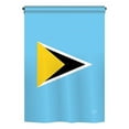 thumbnail image 2 of Breeze Decor 08346 Saint Lucia 2-Sided Vertical Impression House Flag - 28 x 40 in., 2 of 2