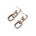 thumbnail image 3 of Aretes dorados de oro laminado con brillos, 3 of 6