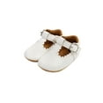 thumbnail image 2 of SUNSIOM Infants Girl Leather Walking Anti-Slip Hollow-out Ruffle Shoes, 2 of 10
