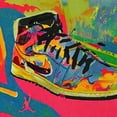 thumbnail image 4 of Stephen Chambers 26x26 Black Modern Wood Framed Wall Art Titled - Air Jordan 23, 4 of 6