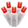 thumbnail image 1 of LED Fil Blanc Connectable 4 Po. Espacement 34 Pi. Ensemble de Lumières Longues avec Lumières Rouges, 1 of 1