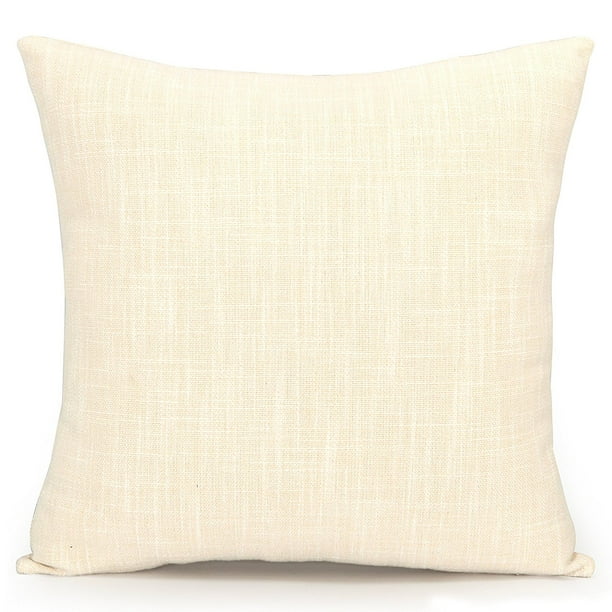 Acanva Decorative Accent Throw Pillow Cushion With Pillowcase Cover Sham Insert Filling 24 Large Solid Ivory White Walmart Com Walmart Com