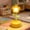 Yellow, variant on Cute Flower Shaped Mini Night Light Warm Portable Bedside Table Lamp for Bedroom Living Room Home Office Desk Tabletop Shelf Study Decor Gift