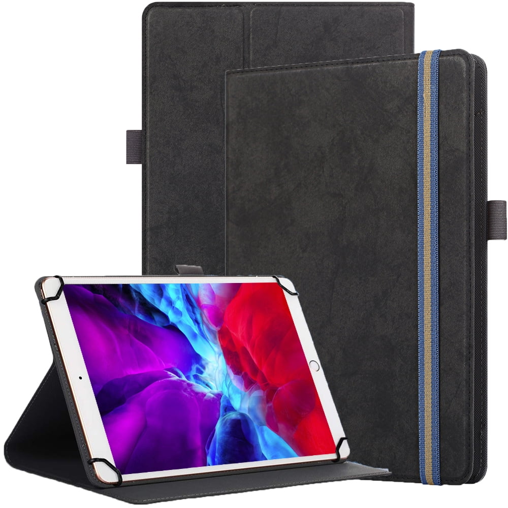 SUPNICE Universal Stand Folio Case Cover for All 9-11" Tablets (Samsung Galaxy Tab A7 10.4",Tab A8 10.5",Onn. 10.1" Tablet,Lenovo Tab M10,Apple iPad 10.2-inch,iPad 9.7/10.9 inch), Black
