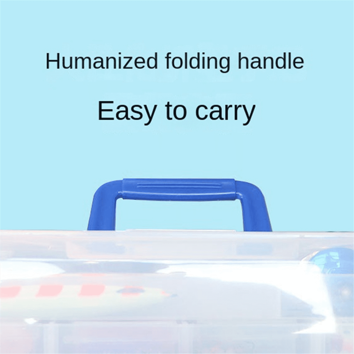 Fishing Storage Box Hook Tackle Tool Container with Handle Waterproof Equipment Box