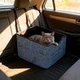 thumbnail image 6 of Blue Portable Dog Car Seat For Back Seat 4 Season Elevated Pet Travel Bed For Cats, 6 of 6