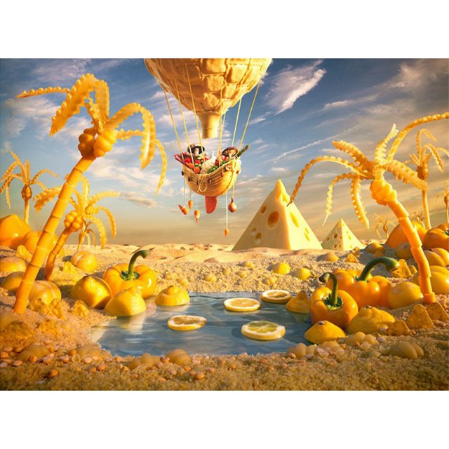 Taladro de pintura de diamante (DB2945) 5D DIY Fruit World Kit de diamantes de imitación de bordado completo 40x50cm FLhrweasw Nuevo