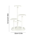 thumbnail image 3 of chaungfeng 3 Tier Plant Stand Indoor, Metal Wood Plant Stands for Indoor Plants Multiple, Corner Tiered Flower Plants Shelf Stand for Living Room Bedroom, 3 of 6