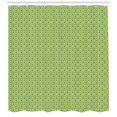 thumbnail image 3 of Ambesonne Ikat Shower Curtain, Indonesian Gypsy Floral Motifs, 69"Wx84"L, Apple Green Black, 3 of 3