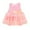 Pink, variant on GYRATEDREAM Toddler Girls Princess Dress Lace Floral Print Dress Crew Neck Tutu Tulle Skirt Summer Dresses for 19-24M