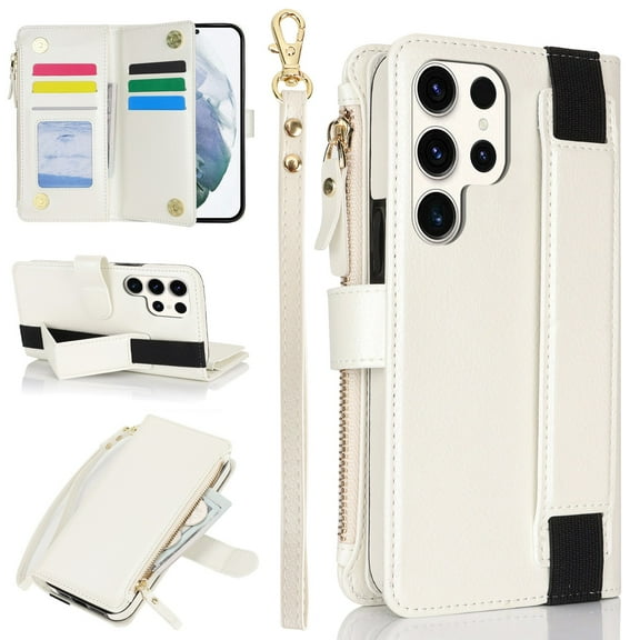 For Samsung Galaxy S23 Ultra S23Plus S23FE Phone Case Wallet Case with Card Holder Magnetic For Samsung Galaxy S23 Leather Phone Cases