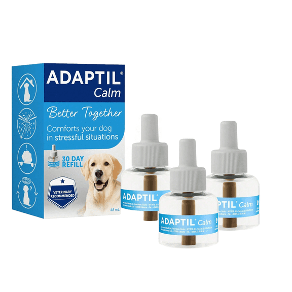Dog Calming Diffuser 48ml (3 Refills) - Pheromone Anxiety Relief for Dogs, Reduces Barking & Stress
