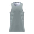 thumbnail image 5 of XS-4X Plus Size Tank Tops for Men Quick-Drying Big & Tall Sleeveless Running Vests Mens Casual Color Block Pullover Crewneck Athletic Workout Tanks, 5 of 8