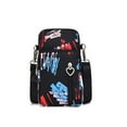 thumbnail image 1 of Factory Direct Crossbody Mobile Phone Bag Vertical Fabric Mini Small Bag Wrist Arm Mobile Phone Bag Three-Layer Coin Wallet, 1 of 7