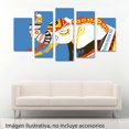 thumbnail image 2 of Cuadro decorativo para Sala, Comedor y Recamara, Elefante Hindú Geométrico, minimalista, moderno, elegante, juego de 5 piezas, 2 of 5