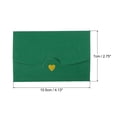 thumbnail image 2 of REGALWOVEN Mini Envelopes, Small Holders Retro Gold Heart Business Envelopes for Weddings Green, 2 of 6