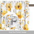 thumbnail image 6 of Yellow Floral Valance Curtain Spring Watercolor Herb Plant Window Valances Rod Pocket Short Curtains Window Treatments for Kitchen Bedroom Bathroom Laundry 60" x 14", 6 of 9