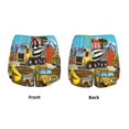 thumbnail image 3 of Balery Different Construction Site Vehicles Pantalones cortos deportivos para mujer con forro y dos bolsillos, elásticos, para entrenamiento, gimnasio, yoga-Small, 3 of 7