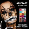 thumbnail image 1 of DPTALR 16 Color Face Body Paint Oil Painting Art Make Up Tool Party Kit, 1 of 9