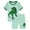 Green, variant on Gubotare Kids Pajamas Boys Baby Short Sleeve Cotton Pajamas Waffle Sleepers T-shirt and Shorts Set for Boy Girl Size 8-9T (Navy,8-9 Years)