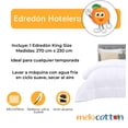 thumbnail image 5 of Edredón King Size Hotelero Ultra Suave, Grueso y Fresco (2.70 m x 2.30 m) "Blanco" Melocotton Modelo Hotelero, 5 of 5