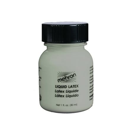 Mehron Liquid Latex Adhesive - Zombie (1 oz) (Best Liquid Latex For Zombie Makeup)