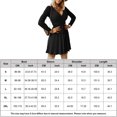 thumbnail image 2 of Vestido midi de punto Mujer Slim Fit Jersey de manga larga Vestido suéter de otoño Ygjytge Negro T L para Mujer, 2 of 8