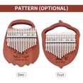 thumbnail image 3 of Riwcyla 17,key Thumb Piano Wooden Finger Piano Handmade Traditional Thumb Piano for Beginners Portable African Thumb Piano Musical Instrument for All Ages, 3 of 6