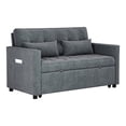 thumbnail image 6 of Kadyn 52.76 Inch Convertible Sleeper Sofa Bed with Adjustable Backrest and Pillows, 4-in-1 Pull Out Couch for Living Room, Apartment, Gray, 6 of 14