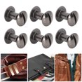 thumbnail image 4 of Metal Nail Rivet Studs, 200 Sets Curved Surfaces Book Binding Screw  For DIY Leather Silver Black, 4 of 8