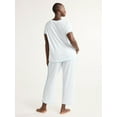 thumbnail image 4 of Joyspun Women's and Women’s Plus Lightweight Sleep Tee and Pants Set, 2-Piece, Sizes XS to 3X, 4 of 4