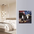 thumbnail image 5 of Dailycode Light Switch Plate Covers 3 Gang Wall Plate Plastics Outlet Covers for Kitchen Home Office Decor Eagle with American Flag, 5 of 8