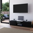 thumbnail image 2 of Pemberly Row Engineered Wood TV Stand for TVs up to 85" in Black, 2 of 12