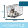 thumbnail image 2 of Carlson Secure Foldable Single Door Metal Dog Crate, Medium, Black, 30-Inch, 2 of 11