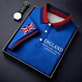 thumbnail image 3 of Men's England United Kingdom Flag Polo Shirt – Union Jack Print Short Sleeve Button Down Collared Shirt – Casual Business Top for UK National Day & Sports – Sizes S-XXXXXL, 3 of 4