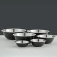thumbnail image 4 of Brightware Stainless Steel Mixing Bowl Set of 6 – Black, 4 of 10