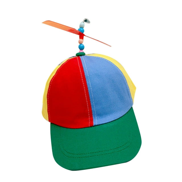 Flmtop Colorful Pinwheel Children Soft Sunshade Bucket Hat Outdoor Sports Baseball Cap