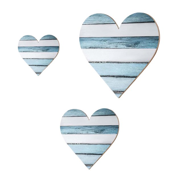 Colgante de pared en apariencia de , decoración de pared decorativa innovadora de , adorno colgante para , sala de , , Azul Gloria Colgante de pared en forma de corazón