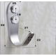 thumbnail image 3 of 6 ganchos para abrigos de acero inoxidable, toallero de pared simple Ganchos de pared universales, para cocina Baño (L), 3 of 3