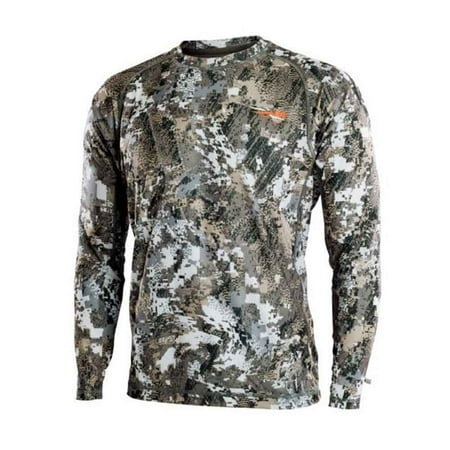 UPC: 0841984130037 | Sitka CORE Lt Wt Crew – LS Optifade Elevated II Large Camo