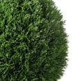 thumbnail image 5 of Vickerman 24" Artificial Potted Green Cedar Ball., 5 of 8