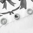 thumbnail image 4 of Cartoon Bowknot Curtains 42"Wx63"L,2 Panels Bow Knot 30%-50% Blackout Curtains Butterfly Knot Bow Tie Curtains & Drapes Watercolor Aesthetic Coquette Geometric Grey Black Window Curtains, 4 of 6