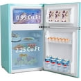 thumbnail image 2 of 3.2 Cu. Ft. Retro Compact Mini Bar Fridge with Freezer, Two (2) Door, Removable Shelf for Office Home Dorm Garage, 2 of 4