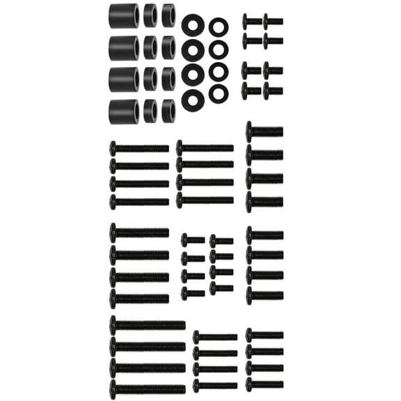 Jesscasday TV Mounting Hardware Screw Kit Set with Box M6 Screws and Washers Spacers Replacement Screws for TV