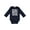 Navy, variant on My Dad's Beard is Cooler Than Yours in White Boys Long Sleeve Baby Bodysuit