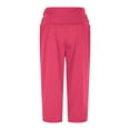 thumbnail image 5 of ZQUUVOU Girls Solid Athletic Leggings Cropped Stretchy 7/8 Length Yoga Pants with Pockets Casual Sports Play Hot Pink, 5 of 9