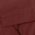 thumbnail image 6 of Olyvenn Sales Women's Plus Size Casual Cargo Pants Parachute Pants with Pockets for Sports Solid Color Drawstring Elastic Waist Lightweight Gifts for Trendy Girls Love Wine 14, 6 of 6