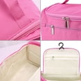 thumbnail image 6 of Unique Bargains Travel Toiletry Bag Wash Cosmetic Organizer with Hanging Hook Pink, 6 of 8