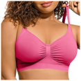thumbnail image 2 of MKLEKYYFront Closure Bra Large Size Non Steel Ring Thin Cup Three Button Underwear Gathered Side Closure Comfortable Breathable Non Bra, 2 of 5